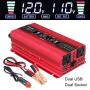 IpowerBingo Power Inverter 800W/2000W Dual AC Outlets and Dual USB Charging Ports DC 12V to 110V AC Car Converter with Digital Display