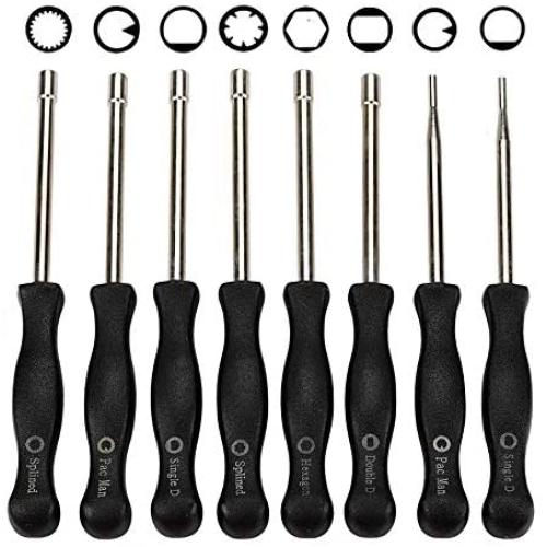 Kizut 8 Pcs Carburetor Adjustment Tool Kit for Common 2 Cycle Carburator Engine STHIL Chainsaw Trimmer Blower Parts Adjusting Tool