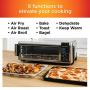 Ninja SP101 Foodi 8-in-1 Digital Air Fry, Large Toaster Oven, Flip-Away for Storage, Dehydrate, Keep Warm, 1800 Watts, XL Capacity, Stainless Steel