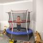 Skywalker Trampolines Mini Trampoline with Enclosure Net, 60 - Inch, Blue Skywalker Trampolines Mini Trampoline with Enclosure Net, 60 - Inch, Blue