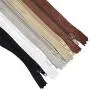 Nylon Zippers for Sewing, 4 Inch 100 PCs Bulk Zipper Supplies in 20 Assorted Colors; by Mandala Crafts