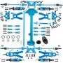 SONPP 1 Set Complete Upgrade Parts Kit for WLtoys A959 A959-B A969-B A979-B K929-B 1/18 RC Car Replacement Accessories,B