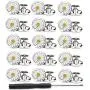 MANMANFEI No Sew Button 17mm Replacement Jean Buttons,15 Sets Instant Adjustable Pants Button Metal Copper Button Replacement Kit Adds Or Reduces an Inch to Any Pants Waist in Seconds
