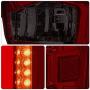 AJP Distributors Replacement Upgrade Rear Brake Stop LED Driving Tail Lights Lamp Driver Passenger Brake Assembly LH RH Set Compatible For Tacoma Pickup Truck 2016 2017 2018 2019 2020 16 17 18 19 20