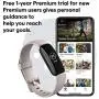 Fitbit Inspire 2 Health & Fitness Tracker with a Free 1-Year Fitbit Premium Trial, 24/7 Heart Rate, Black/White, One Size (S & L Bands Included)