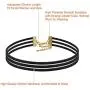 Paxcoo 50Pcs Black Choker Necklaces Set for Teen Girls and Women