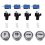 Arcade Game Buttons - 4 x LED Start Push Button Kit Part 1 Player + 2 Player + LED Coin Buttons for Arcade Arcade Game Buttons - 4 x LED Start Push Button Kit Part 1 Player + 2 Player + LED Coin Buttons for Arcade