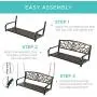 Best Choice Products 2-Person Metal Outdoor Porch Swing, Hanging Steel Patio Bench for Garden Deck w/Floral Accent, 485lb Weight Capacity - Bronze Best Choice Products 2-Person Metal Outdoor Porch Swing, Hanging Steel Patio Bench for Garden Deck w/Floral Accent, 485lb Weight Capacity - Bronze