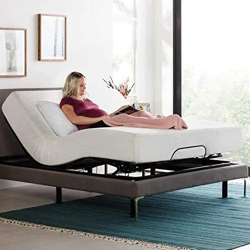 LINENSPA Motorized Head and Foot Incline-Quick and Easy Assembly- Queen Adjustable Bed Base, Black LINENSPA Motorized Head and Foot Incline-Quick and Easy Assembly- Queen Adjustable Bed Base, Black