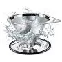Pour Over Coffee Dripper Stainless Steel LHS Slow Drip Coffee Filter Metal Cone Paperless Reusable Single Cup Coffee Maker 1-2 Cup With Non-slip Cup Stand and Cleaning Brush
