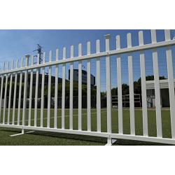 Zippity Outdoor Products ZP19026 Lightweight Portable Vinyl Picket Fence Kit w/Metal Base(42'' H x 92'' W), White