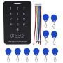 Sonew RFID Touch Metal Access Control Password Access Keypad Machine Controller with 10pcs ID Keyfobs