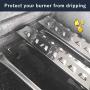 Hongso Stainless Steel Heat Plate Tent for Kenmore 2518SL-2003-N, Master Forge 2518-3, 3218LT, L3218, Brinkmann 810-8410-S, Perfect Flame, Charmglow, 15 3/8 Inches Flavorizer Bar SPE181 (4-Pack)