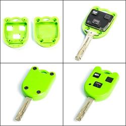 STAUBER Best Key Shell Replacement for Lexus - HYQ1512V, HYQ12BBT - NO Locksmith Required Using Your Old Key and chip! - Green