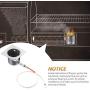 Mudder Fire Burn Pot and Hot Rod Ignitor Kit Replacement Parts for Pit and Traeger Pellet Grill Plus Screws and Fuse
