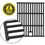Hongso 17 1/4 Inch Cast Iron Cooking Grid Grates Replacement Parts for Nexgrill 720-0649, Members Mark 720-0691A, 720-0778A, Aussie 6703C8FKK1, Brinkmann 810-9490-F Backyard Gas Grill, 2-Pack PCD252