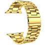 Fitlink Stainless Steel Metal Band for Apple Watch 38/40/42/44mm Replacement Link Bracelet Band Compatible with Apple Watch Series 6 Apple Watch Series 5 Apple Watch Series 1/2/3/4 (Gold,38/40mm)