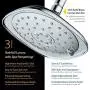 AquaDance Pressure 3-Function Giant 7.3-Inch Designer Rain Shower Head w/High Pulsating Massage & Whisper-Quiet(TM) Technology More Power-Less Noise/Brass Metal Connection Nut, Anti-Clog Jets, Chrome AquaDance Pressure 3-Function Giant 7.3-Inch Designer Rain Shower Head w/High Pulsating Massage & Whisper-Quiet(TM) Technology More Power-Less Noise/Brass Metal Connection Nut, Anti-Clog Jets, Chrome