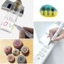 Permanent Paint Marker Pen - Medium Point - Aluminum Pen Body - Oil-based - Fine Tip Markers for Glass Painting , Ceramic , Rock , Metal , Wood , Fabric , Canvas , Set of 12 Colors