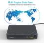 LP-099 Multi Region Code Zone Free PAL/NTSC HD DVD Player CD Player with HDMI AV Output & Remote & USB 2.0 & MIC Input - Compact Design