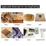 LE-4040 Desktop Laser Engraver 5000mW Class 4, 40x40cm CNC Laser Engraving Machine Wood Cutter Carving for Acrylic Leather MDF Logo Picture DIY Making GRBL Control