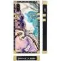 Square Case Compatible iPhone Xs iPhone X Case Agate Slice Marble Luxury Elegant Soft TPU Shockproof Protective Metal Decoration Corner Back Cover iPhone XS/X/10 Case 5.8 Inch