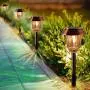 Solar Lights Pathway - Solar Pathway Lights 4 Pack, LED Landscape Lights Outdoor, IP65 Waterproof 8-10 Hours Long Last 10-40 Lumens Adjustable Warm White Pathway Lights for Garden, Path, Yard Solar Lights Pathway - Solar Pathway Lights 4 Pack, LED Landscape Lights Outdoor, IP65 Waterproof 8-10 Hours Long Last 10-40 Lumens Adjustable Warm White Pathway Lights for Garden, Path, Yard