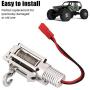 Vbest life RC Metal Winch,Full CNC Metal RC Winch Spare Upgrade Parts Accessories for 1/10 SCX10 Axial Crawler D90(Silver)