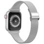 SWEES Compatible with iWatch 38mm 40mm 42mm 44mm, Stainless Steel Metal Narrow Small Soft Thin Replacement Compatible for iWatch Series 6 5 4 3 2 1 SE Women Men, Black, Champagne, Silver, Rose Gold