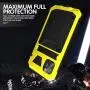 WintMing Compatible with iPhone 11 Case Aluminium Metal Waterproof Case Built-in Screen Shockproof Dustproof Full Body Protector Case Heavy Duty Cover with Kickstand