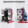 Tangxi M-ATX ATX ITX Motherboard Chassis DIY Set, Computer Aluminum Open Air Frame Chassis Case, DIY Chassis Bracket Open Chassis ATX Vertical Chassis Rack Metal Frame Heat Dissipation (Red) Tangxi M-ATX ATX ITX Motherboard Chassis DIY Set, Computer Aluminum Open Air Frame Chassis Case, DIY Chassis Bracket Open Chassis ATX Vertical Chassis Rack Metal Frame Heat Dissipation (Red)