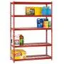 Muscle Rack UR184872-R 5-Shelf Steel Shelving Unit, 48'' Width x 72'' Height x 18'' Length, Red Muscle Rack UR184872-R 5-Shelf Steel Shelving Unit, 48'' Width x 72'' Height x 18'' Length, Red