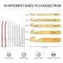Crochet Hook Set, NuLink 36-Pieces Ergonomic Soft Handle Crochet Yarn Large Eye Blunt Knitting Needles Kit with Case Holders for Beginners Experienced Crochet Hook Set, NuLink 36-Pieces Ergonomic Soft Handle Crochet Yarn Large Eye Blunt Knitting Needles Kit with Case Holders for Beginners Experienced