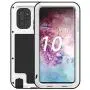 Galaxy Note 10 Plus Case,Bpowe Super Shockproof Silicone Aluminum Metal Armor Tank Heavy Duty Sturdy Protector Cover Hard Case for Samsung Galaxy Note 10 Plus/Galaxy Note 10+ 5G 6.8'' 2019 (White)
