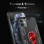 iPhone 11 Case, Maxuni iPhone 11 Protective Case with Ring Kickstand, Drop Tested Anti-Scratch Impact-Resistant Bumpers Cover with Stand Metal Plate to Magnetic Car Mount(6.1 inch)
