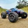 BEZGAR 6 Hobbyist Grade 1:16 Scale Remote Control Truck, 4WD High Speed 42 Km/h All Terrains Electric Toy Off Road RC Monster Vehicle Car Crawler with 2 Rechargeable Batteries for Boys Kids and Adults BEZGAR 6 Hobbyist Grade 1:16 Scale Remote Control Truck, 4WD High Speed 42 Km/h All Terrains Electric Toy Off Road RC Monster Vehicle Car Crawler with 2 Rechargeable Batteries for Boys Kids and Adults