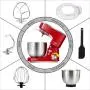 Stand Mixer, CUSIMAX Electric Mixer 800W Tilt-Head Food Mixer with 5-Quart Stainless Steel Bowl, Dough Hook, Mixing Beater and Egg Whisk, Splash Guard, Red Stand Mixer, CUSIMAX Electric Mixer 800W Tilt-Head Food Mixer with 5-Quart Stainless Steel Bowl, Dough Hook, Mixing Beater and Egg Whisk, Splash Guard, Red