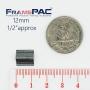 V Nails for Hardwood Picture Frames - 12mm (1/2 Inch) - [3000 V-Nail Pack, Stacked] - AMP - Ultra Strong Vnail Wedges for Picture Framing - Joining Picture Frame Corners
