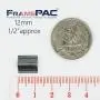 V Nails for Hardwood Picture Frames - 12mm (1/2 Inch) - [3000 V-Nail Pack, Stacked] - AMP - Ultra Strong Vnail Wedges for Picture Framing - Joining Picture Frame Corners