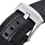 Olytop Compatible with Samsung Galaxy Watch 3 45mm Band/ Galaxy Watch 46mm Bands, 22mm Quick Release Premium Nylon Sports Strap with Metal Band for Samsung Gear S3 Frontier / Classic Smartwatch -2Pack (Silver)
