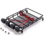 Facibom for MN D90 D99 MN90 MN99S 1/12 RC Car Upgrade Parts Metal Luggage Carrier Tray Roof Rack with LED Light Accessories