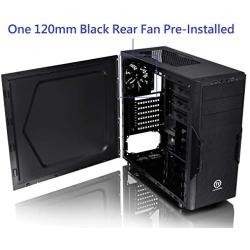 Thermaltake Versa H22 SPCC ATX Mid Tower Computer Chassis CA-1B3-00M1NN-00,Black