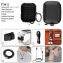 HALLEAST Compatible AirPods Case Cover, AirPods 2 Case Keychain Front LED Visible, Support Wireless Charging Protector Silicone Cover Compatible Apple AirPods 2 & 1 Accessories