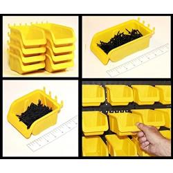 WallPeg Pegboard Bin Kit - Pegboard Parts Storage Craft Organizer Tool Peg Board Workbench Bins Accessories