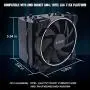 Pccooler GI-H58UB Air Cooler with 5 Continuous Direct Contact Heatpipes-120mm PWM Fan and Blue LED-Aluminum Heat Sink CPU Cooler for Intel LGA775, AMD AM4(Black) Pccooler GI-H58UB Air Cooler with 5 Continuous Direct Contact Heatpipes-120mm PWM Fan and Blue LED-Aluminum Heat Sink CPU Cooler for Intel LGA775, AMD AM4(Black)