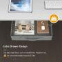 CubiCubi Modern L-Shaped Desk Computer Corner Desk, 59.1'' Home Office Writing Study Workstation with Small Table, Space Saving, Easy to Assemble