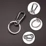 KINGFOREST 5PCS Metal Carabiner Keychain Key Clip Key Ring Key Chain Ring Holder Organizer for Car Key Finder