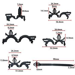 ANTS PART 54 Pcs Car Wire Harness Routing Clip Wiring Harness Wire Loom Routing Clips Assortment Replacement Parts for Honda GM Mazda