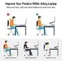 Adjustable Laptop Stand, FYSMY Ergonomic Portable Computer Stand with Heat-Vent to Elevate Laptop, 13 Lbs Heavy Duty Laptop Holder Compatible with MacBook, Air, Pro All Laptops (Black) Adjustable Laptop Stand, FYSMY Ergonomic Portable Computer Stand with Heat-Vent to Elevate Laptop, 13 Lbs Heavy Duty Laptop Holder Compatible with MacBook, Air, Pro All Laptops (Black)