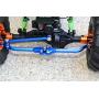 Axial SMT10 Grave Digger (AX90055) & MAX-D (AX90057) Upgrade Parts Aluminum Adjustable Steering Link - 2Pcs Set Red